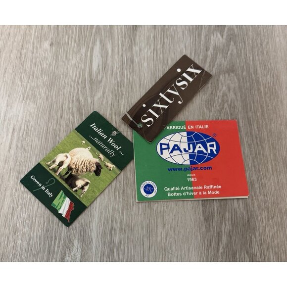 PAJAR Gorgeous Girl's Winter Boots WHITE Fur Trimmed Italian Wool - Picture 14 of 16